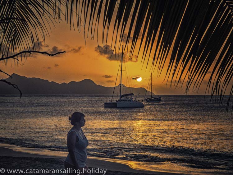 Sunset in the Caribbean picture made by our guest Kai Merten